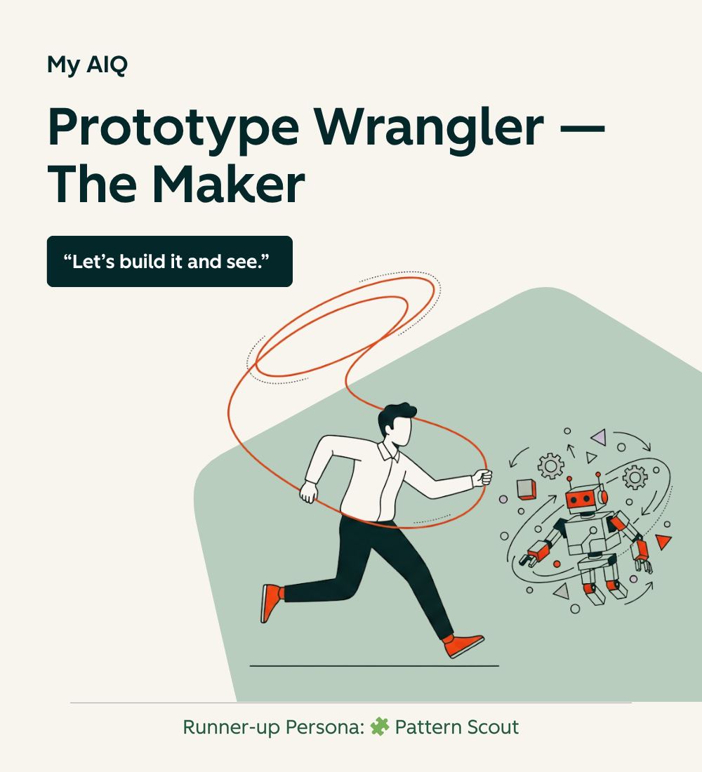 Prototype Wrangler / Pattern Scout persona card example